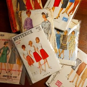 Women's Vintage 1960s Sewing Patterns